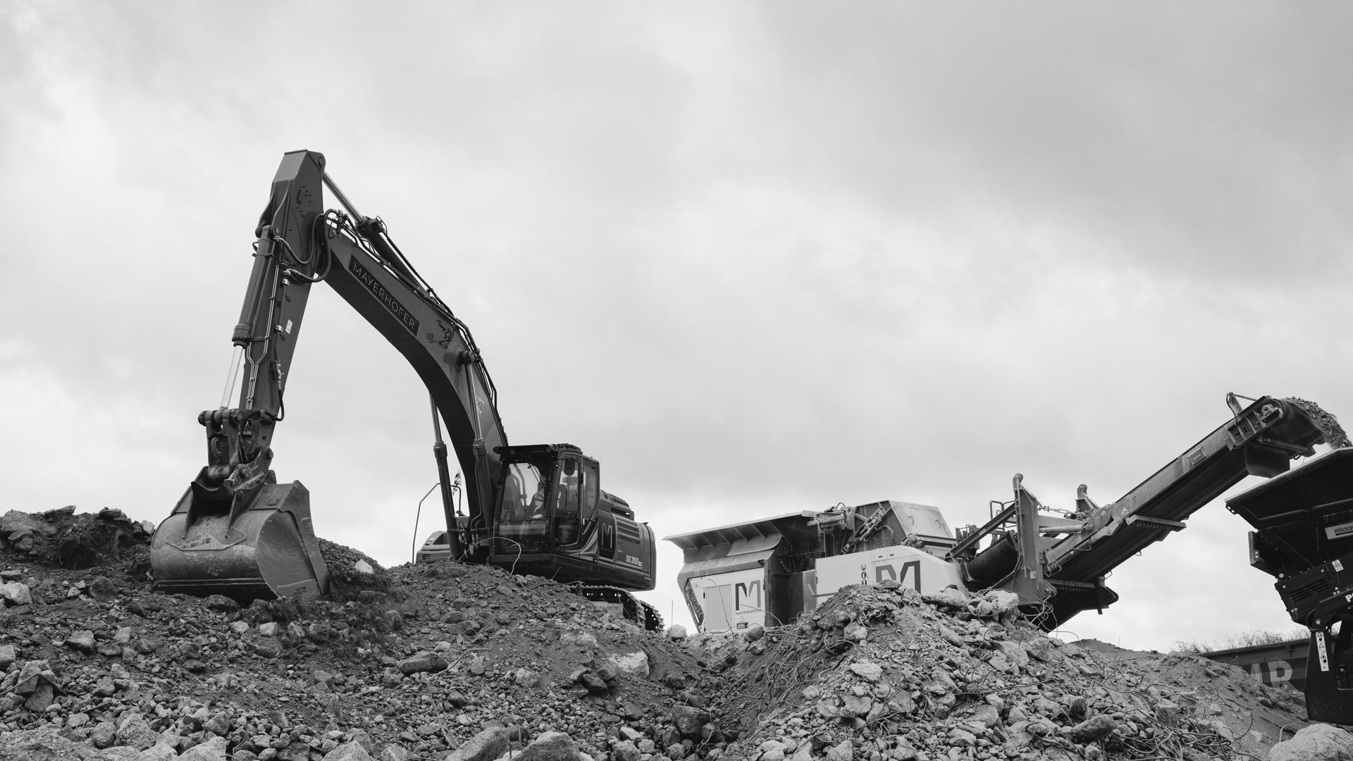 Bagger am Arbeiten