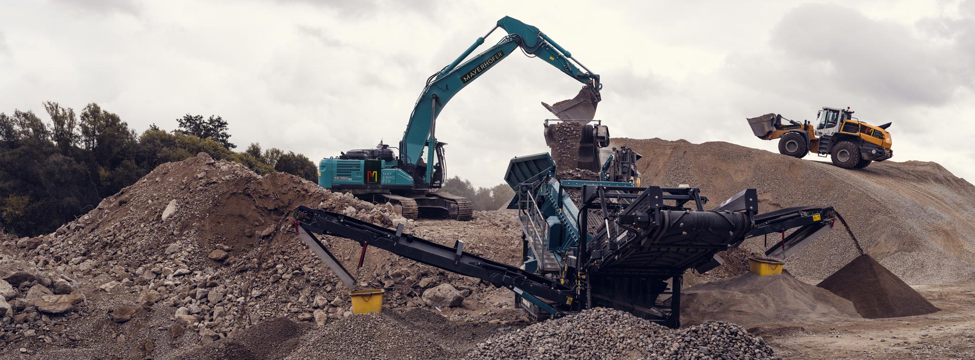 Bagger am Arbeiten