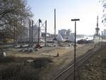 Regensburg, Zementverladestelle Osthafen Gründungsarbeiten Zementsiloanlage